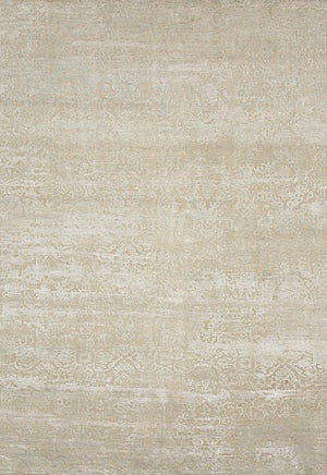 Hands OF P 31659 Beige Taupe Luxury Carpet - Wool & Bamboo Silk, Hand Knotted (8' x 10')