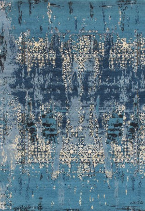 Hands OF P 107 Multi Luxury Carpet - Wool & Bamboo Silk, Hand Knotted (9' x 12')