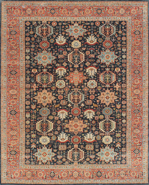 Hands P 753 Multi Luxury Carpet - 100% Wool, Hand Knotted (9' x 12')