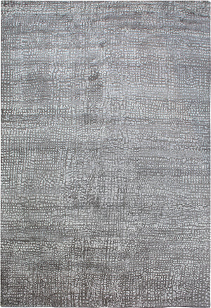 Hands P 4813 Brown Grey Luxury Carpet - Wool & Bamboo Silk, Hand Knotted (8' x 10')