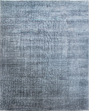 Hands P 4827 Dark Grey Luxury Carpet - Wool & Bamboo Silk, Hand Knotted (8' x 10')