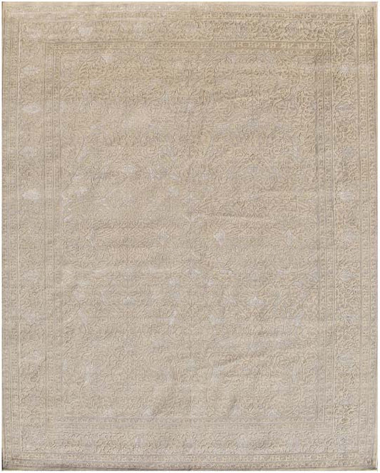 Hands P 3425 Beige Luxury Carpet - Wool & Botanical Silk, Hand Knotted (10' x 14')