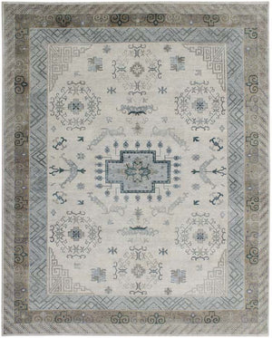 Hands DL 1140 Silver Beige Luxury Carpet - 100% Wool, Hand Knotted (9' x 12')