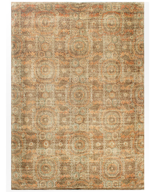 Hands DL 2639 Multi Luxury Carpet - Pure Silk, Hand Knotted (10' x 14')