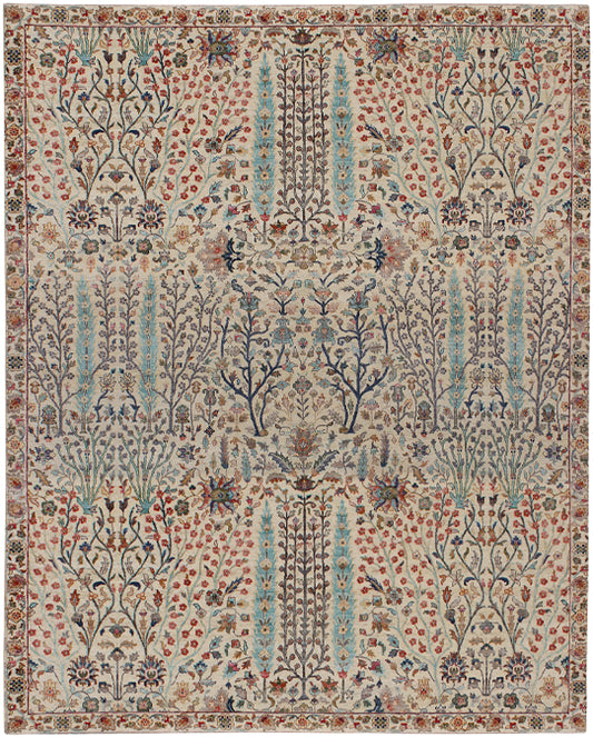 Hands DL 789 Multi Luxury Carpet - Wool & Botanical Silk, Hand Knotted (8' x 10')