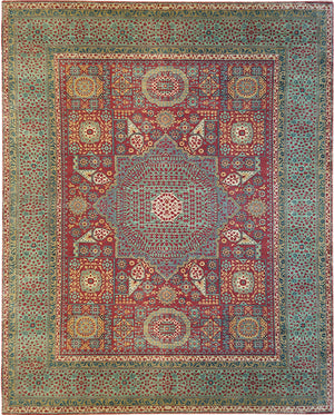 Hands DL 739 Multi Luxury Carpet - 100% Wool, Hand Knotted (9' x 12')