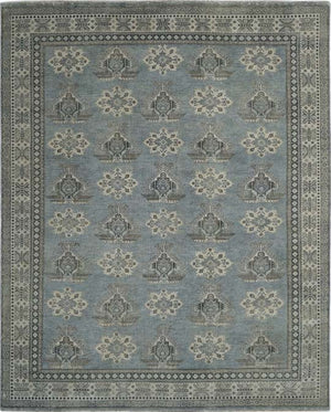 Hands DL 650 Ivory Grey Luxury Carpet - 100% Wool, Hand Knotted (9' x 11'6")