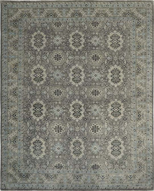 Hands DL 649 Grey Luxury Carpet - 100% Wool, Hand Knotted (8'6" x 11'6")