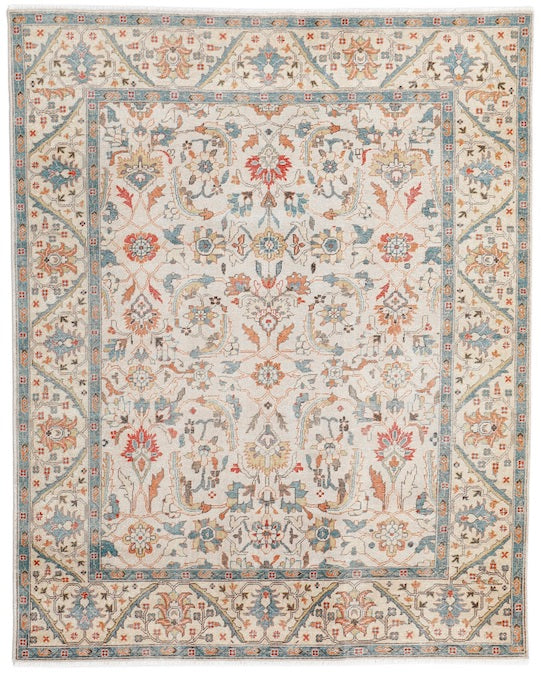 Hands MAHAL (P 4408) Ivory Luxury Carpet - 100% Wool, Hand Knotted (8' x 10')