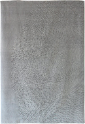 Hands P 1358 Silver Luxury Carpet - Pashmina Wool, Hand Knotted (8' x 10')